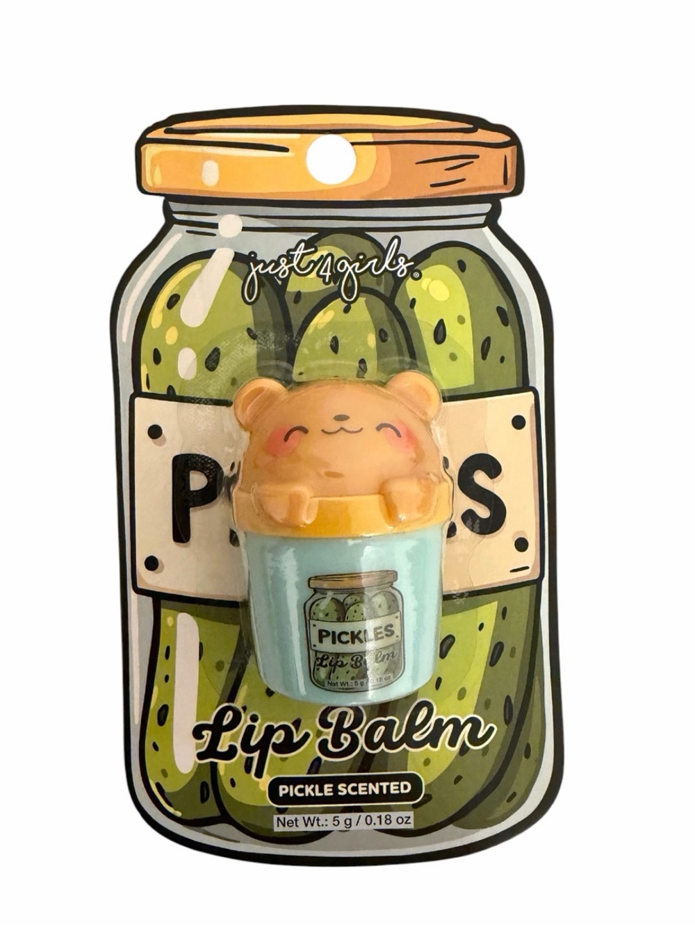 Just 4 Girls Pickle Scented Lip Balm